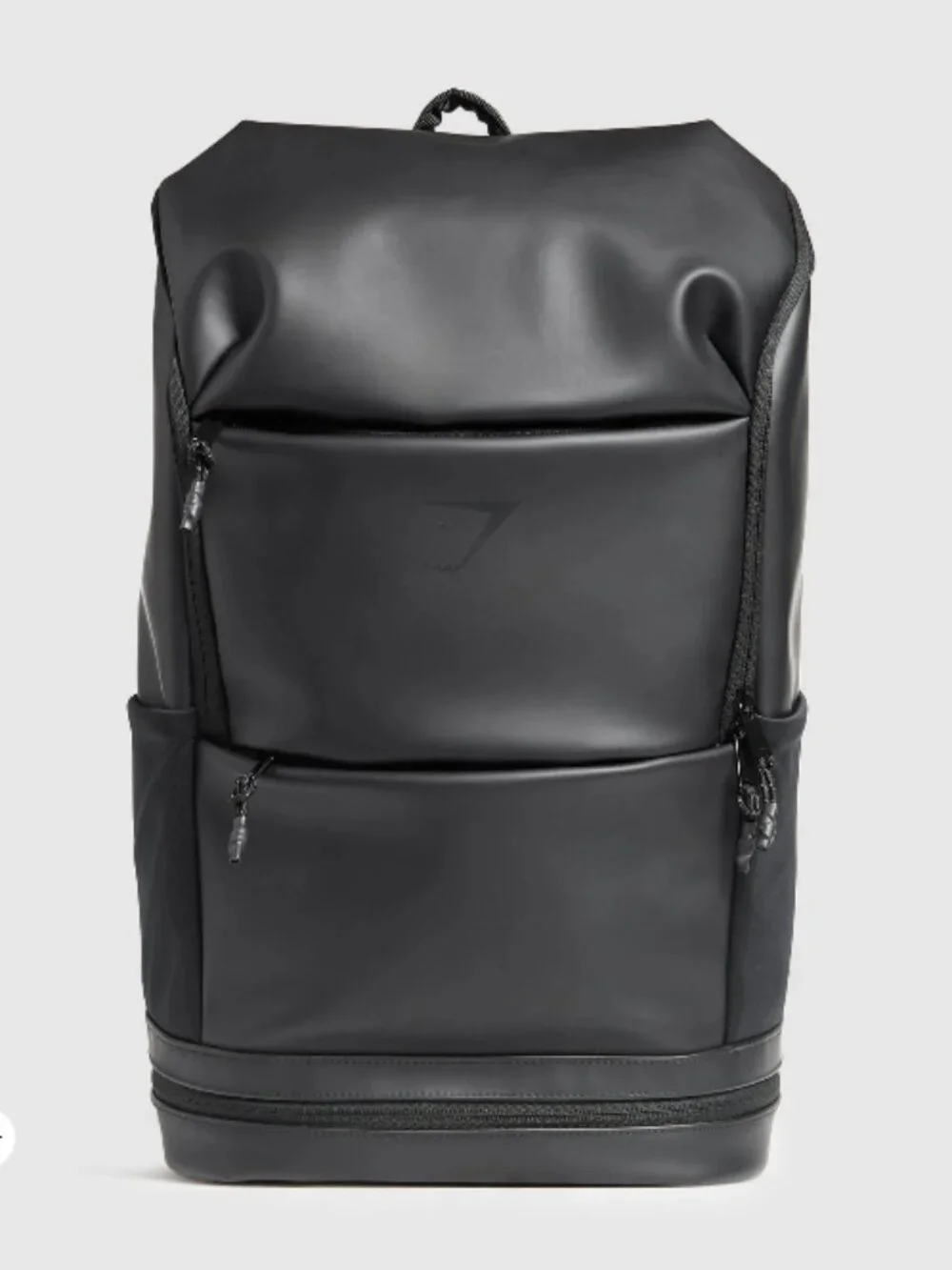Gymshark Sleek Backpack Black Laptop Travel Bag Meal Prep Padded Logo Gym - Picture 2 of 6